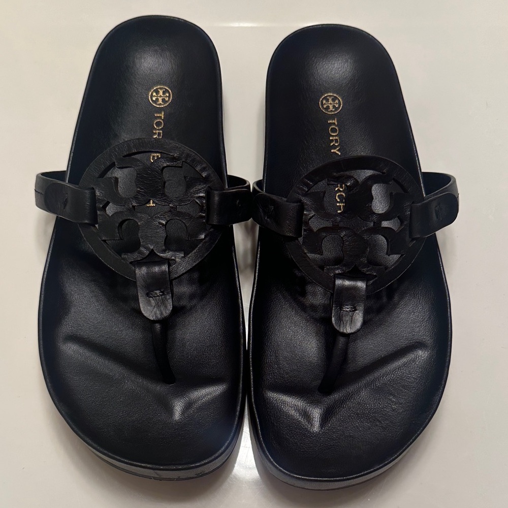 Tory Burch Black Slide Sandals